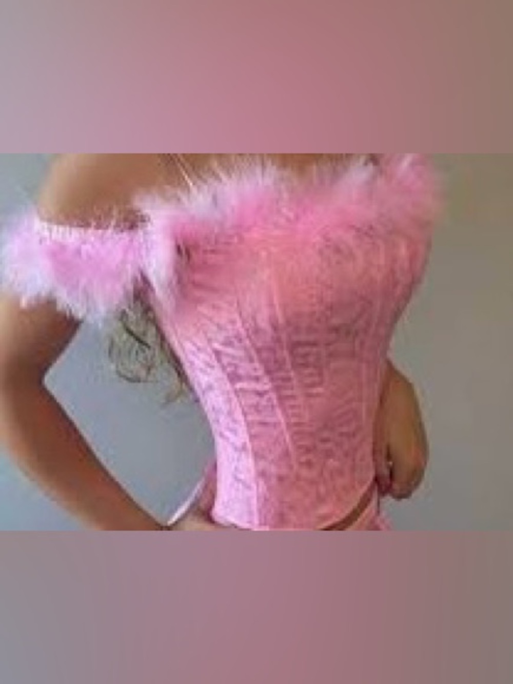 ‼️NWT‼️Dolls Kill X Sugar Thrillz Turnout For What Jacquard Bustier Pink Medium